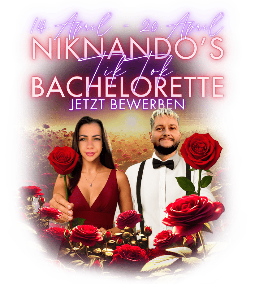 Bewirb dich für Niknando's TikTok Bachelorette Maggy