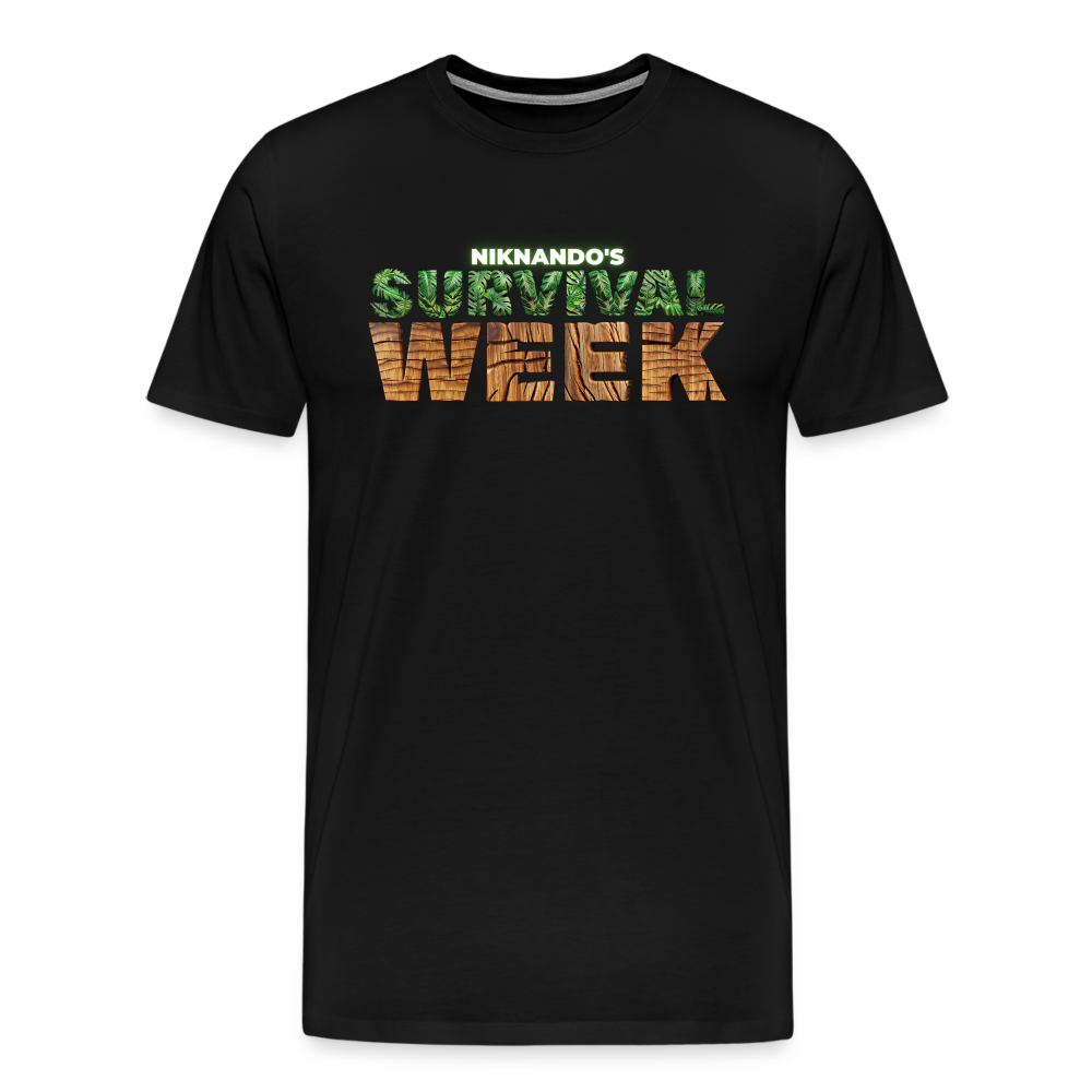 Männer Premium Survival T-Shirt - Schwarz