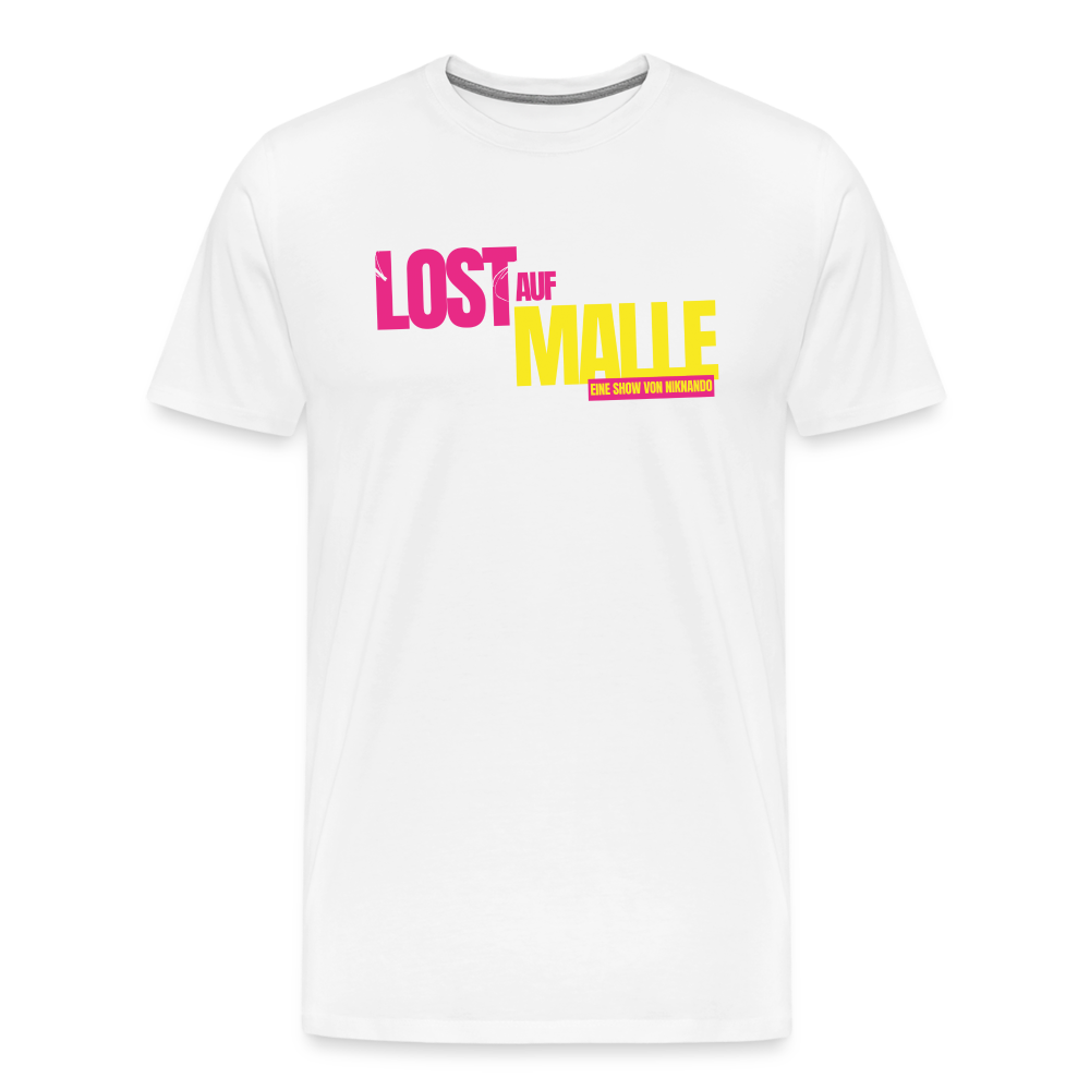 Männer Premium Lost auf Malle T-Shirt - Weiß