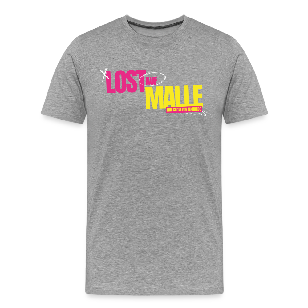 Männer Premium Lost auf Malle T-Shirt - Grau meliert