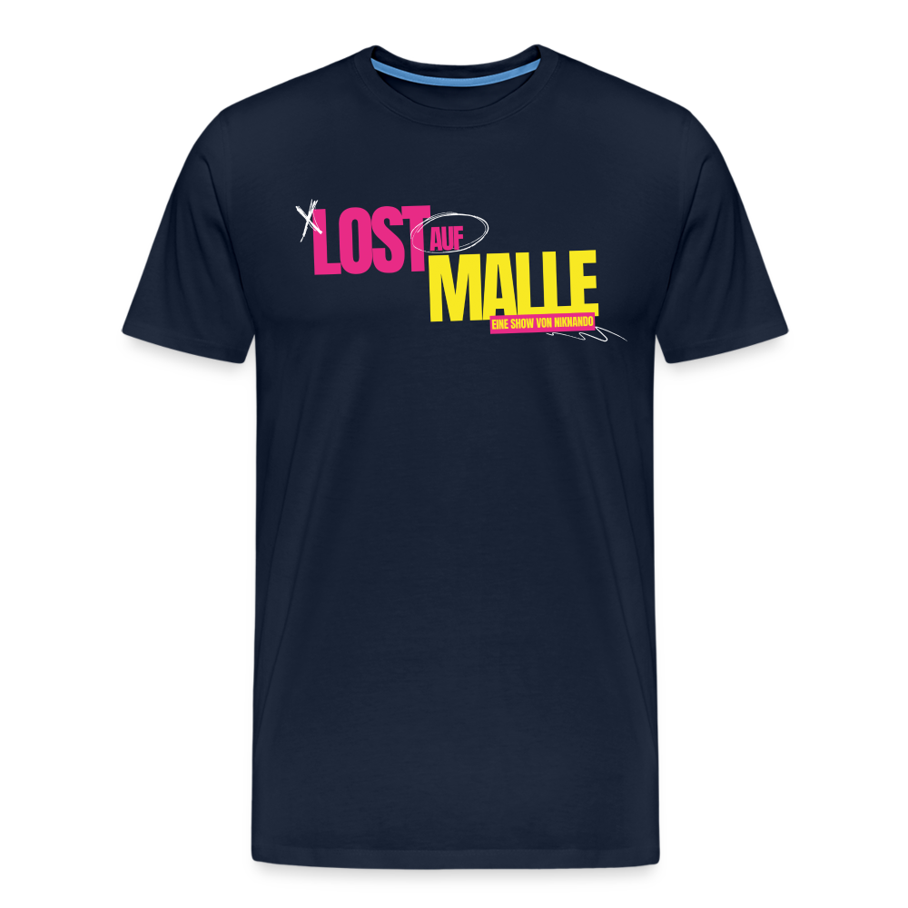 Männer Premium Lost auf Malle T-Shirt - Navy