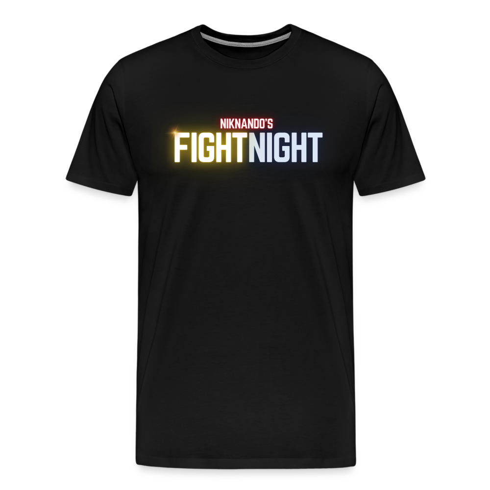 Männer Premium Fight Night T-Shirt - Schwarz