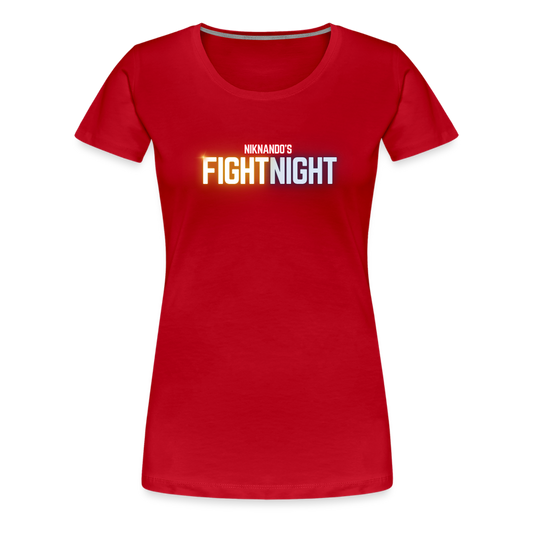 Frauen Premium Fight Night T-Shirt - Rot