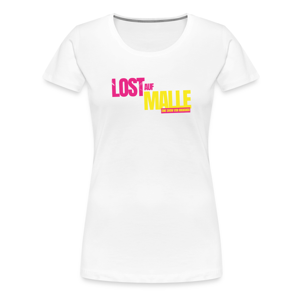 Frauen Premium Lost auf Malle T-Shirt - Weiß