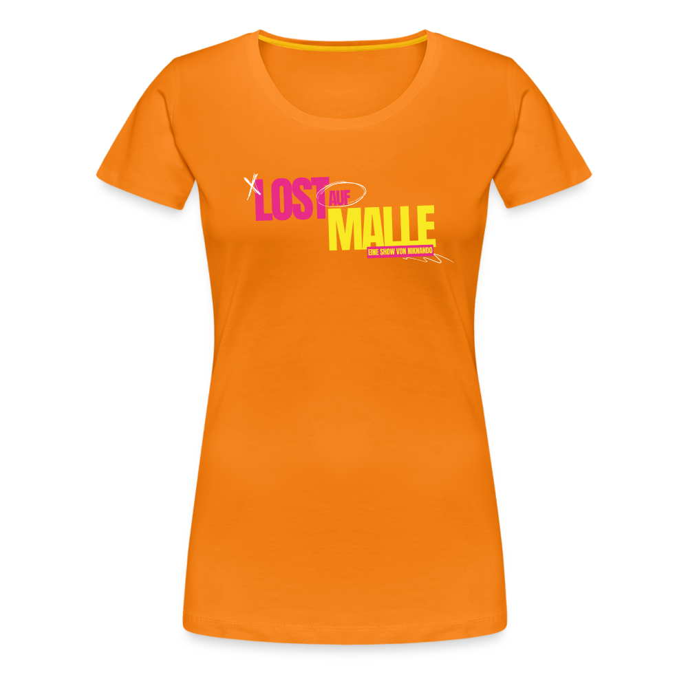 Frauen Premium Lost auf Malle T-Shirt - Orange