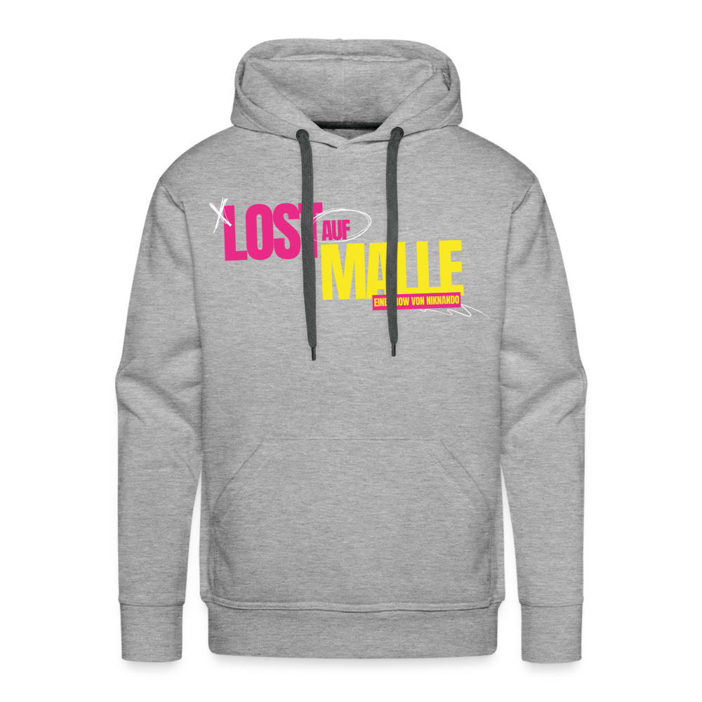 Männer Premium Lost auf Malle Hoodie - Grau meliert