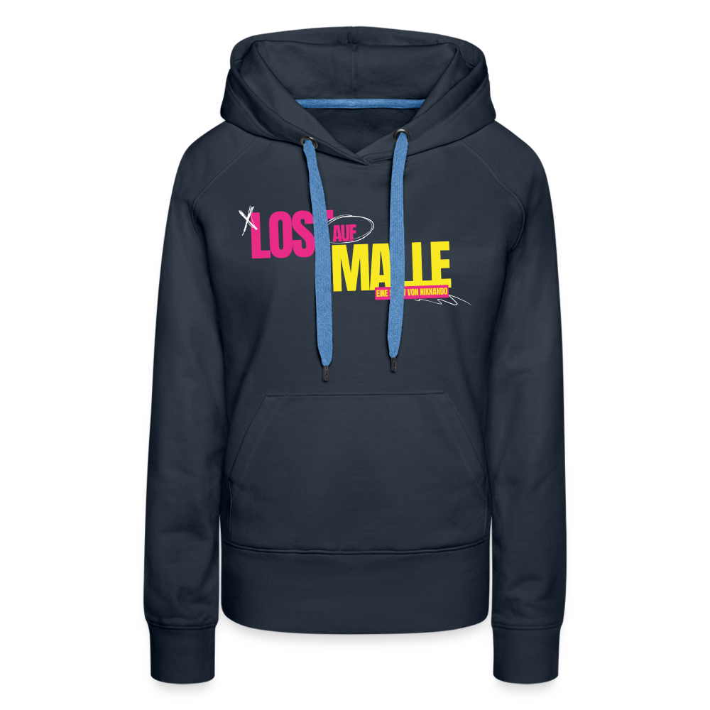 Frauen Premium Lost auf Malle Hoodie - Navy