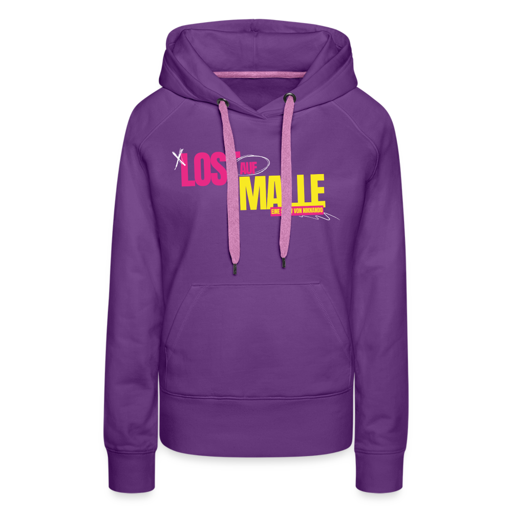 Frauen Premium Lost auf Malle Hoodie - Purple