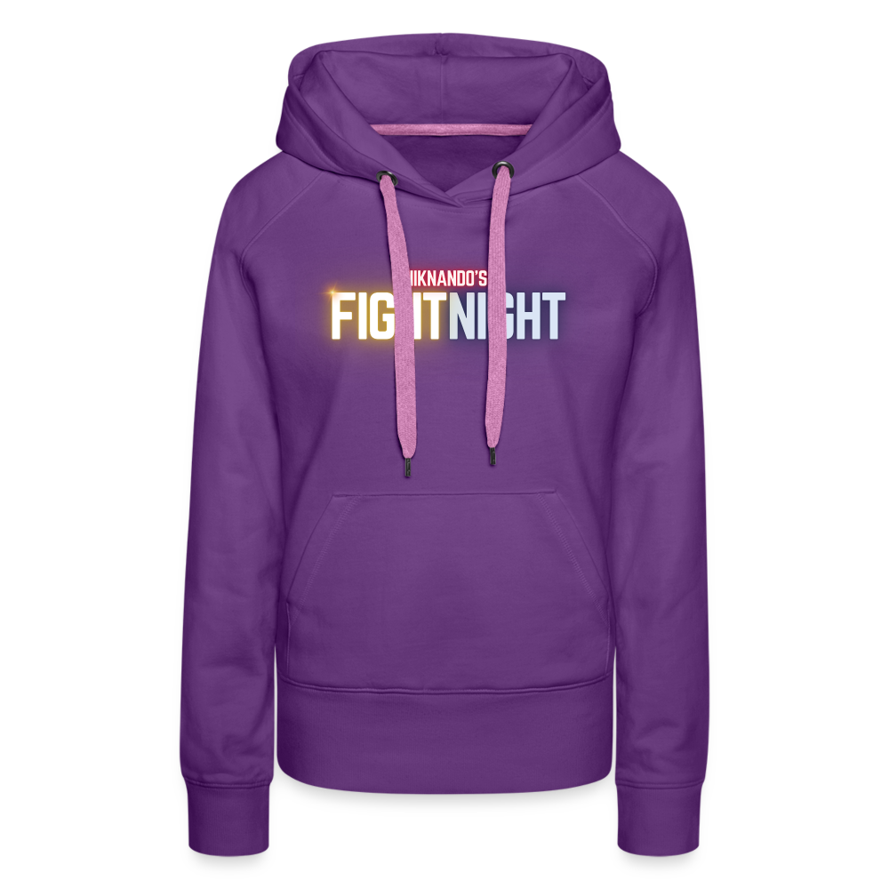 Frauen Premium Fight Night Hoodie - Purple