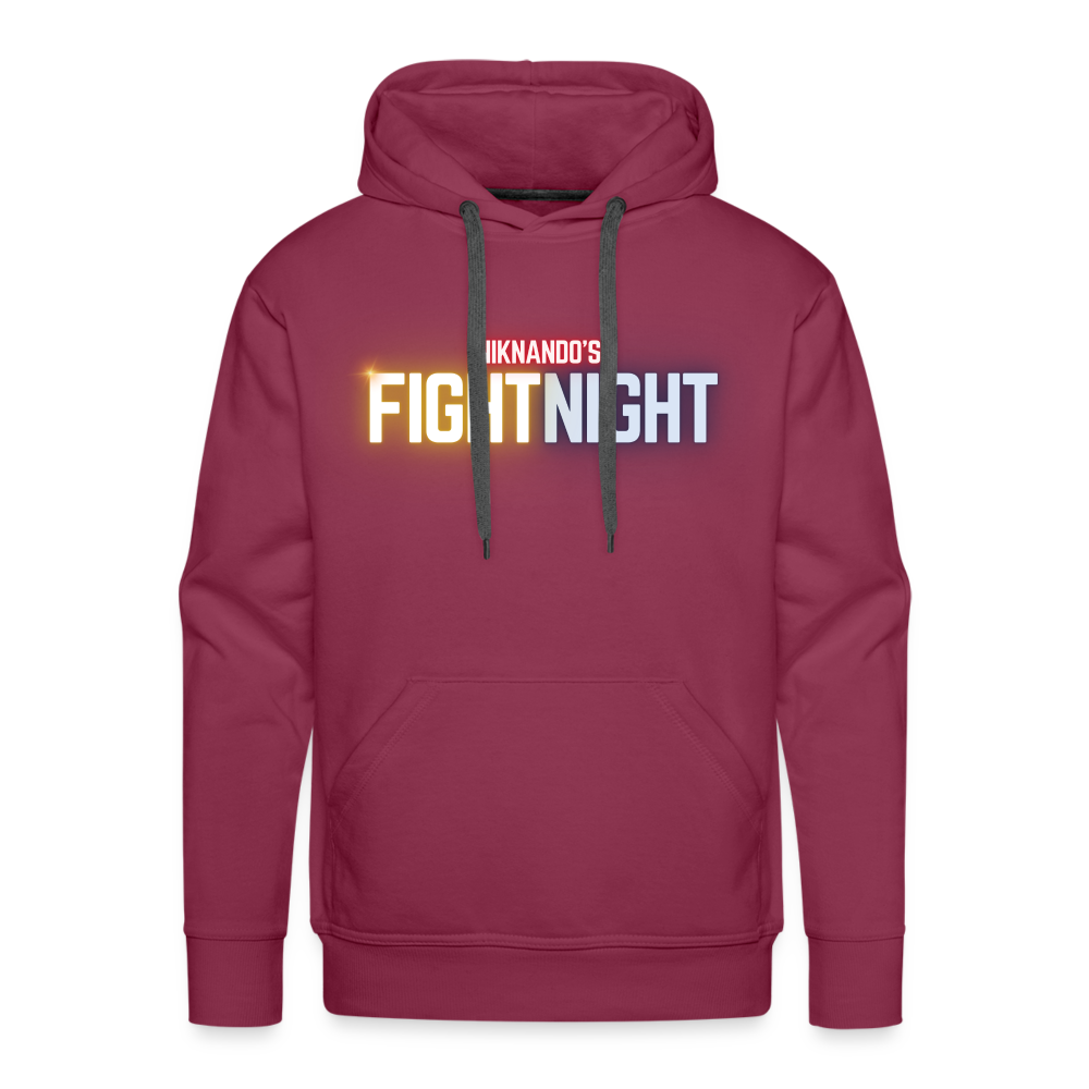 Männer Premium Fight Night Hoodie - Bordeaux