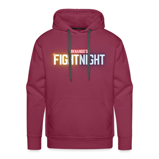 Männer Premium Fight Night Hoodie - Bordeaux